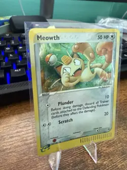 Pokemon TCG Meowth Black Star Promos Holo Card 13 LP/NM Condition - Image 4