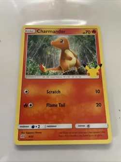 Pokemon McDonalds 2021 Charmander Non-Holo 25th Anniversary Promo Card 9/25 - Image 1