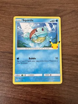 MINT CONDITION Pokemon Squirtle Non Holo Card 17/25 McDonald's 25th Anniversary - Image 1
