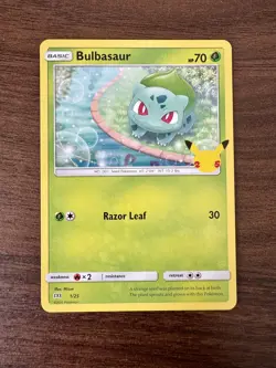 MINT CONDITION Pokemon Bulbasaur Non Holo Card 1/25 McDonald's 25th Anniversary - Image 1
