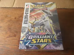 B-16 Pokemon Brilliant Stars Build and Battle Box 4 booster packs 40 card deck - Image 1