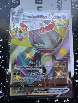 Pokemon TCG Dragapult VMAX SWSH097 Shiny Full Art Promo Card Near Mint Condition - Image 1
