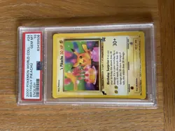 PSA 10 Pikachu #24 Birthday Pikachu English 2000 Pokemon World Collection Card - Image 2