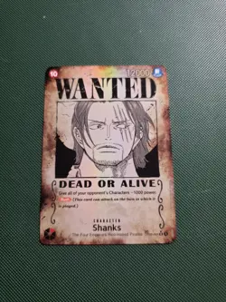 One Piece Shanks OP09-004 Wanted SR-SPC Emperors in the New World Card English - Image 1