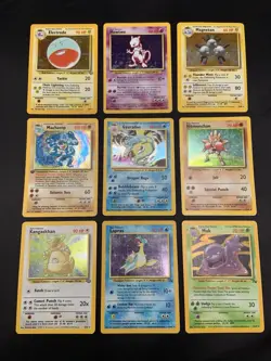 Pokemon Vintage Holo Rare WOTC Era Card Lot Base Set, Fossil, Jungle MP/HP - Image 1