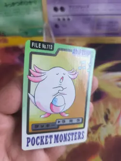 Pokemon Karte Card japanese carddass Pocket monsters 1997 Chansey Chaneira NM - Image 2