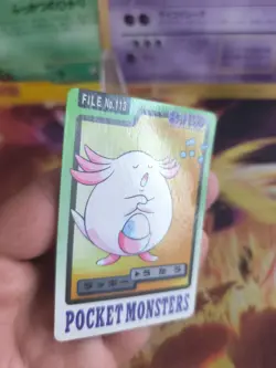 Pokemon Karte Card japanese carddass Pocket monsters 1997 Chansey Chaneira NM - Image 3