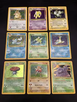 Vintage Rare Holo Pokemon Card Lot WOTC 1999 Base Set, Jungle, Fossil - MP/HP - Image 1