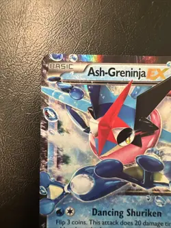 Ash-Greninja EX Pokemon Black Star Promos Foil Card #XY133 -NM - Image 2