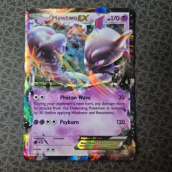 Pokemon Card Mewtwo EX 61/162 XY Breakthrough Ultra Rare Half Art - Image 1