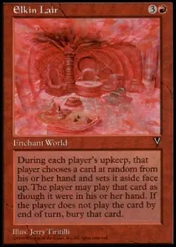 1x Elkin Lair Heavy Play MTG Magic - Kid Icarus - - Image 1