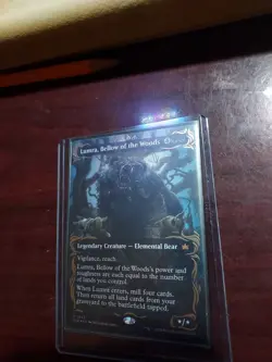 Lumra, Bellow of the Woods (Borderless) (Raised Foil) Bloomburrow Foil - Image 1