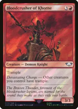 MTG | Bloodcrusher of Khorne (Surge Foil) | Warhammer 40,000 | 40K | Magic | NM - Image 1