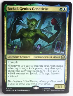 Jackal, Genius Geneticist [New, Near Mint] Rare {Spider-man MTG} - Image 1