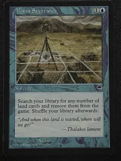 Mana Severance Tempest Sorcery Blue Rare MAGIC THE GATHERING MTG - Image 1