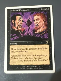 Infernal Contract X2 -7th Edition Ex Condition See Pics Front/back - Image 2