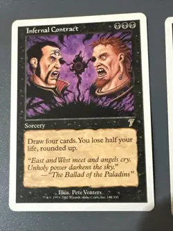 Infernal Contract X2 -7th Edition Ex Condition See Pics Front/back - Image 3