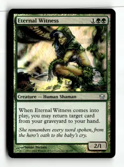 MTG Foil Eternal Witness - Fifth Dawn Moderately Played English - Image 1