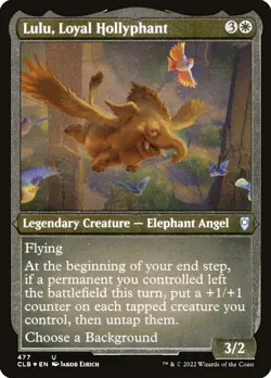 1x Lulu, Loyal Hollyphant (Etched Foil) - NM - See Pic for Set - SPARROW MAGIC - Image 1