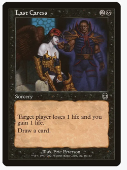 Last Caress Vintage Magic the Gathering (x4) PLAYSET MtG Apocalypse - Image 1