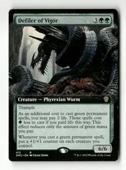 Defiler of Vigor (Extended Art) Dominaria United #412 Rare - Image 1