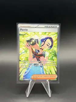 Pokemon TCG Perrin Card 220/167 Twilight Masquerade Special Illustration Rare - Image 1