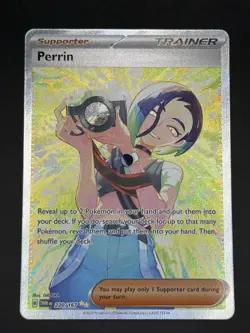 Pokemon TCG Perrin Card 220/167 Twilight Masquerade Special Illustration Rare - Image 2