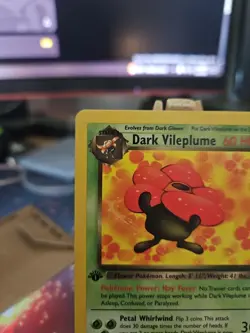 Pokemon TCG Dark Vileplume 30/82 1st Edition Non Holo Rare Near Mint Very Clean! - Image 2