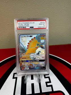 2019 Pokemon Sun & Moon Hidden Fates Ho-Oh GX SV50/SV94 PSA 10 Gem Mint Full Art - Image 1