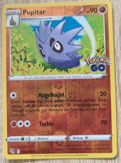Pupitar 38/78 Pokemon Go Uncommon Reverse Holo Pokemon Pokemon Karte TCG - Image 1
