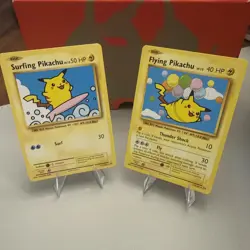 Pokemon TCG - Flying Pikachu & Surfing Pikachu Secret Rare Set XY Evolutions - Image 1