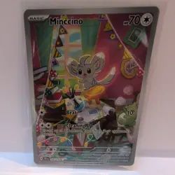 Minccino 182/162 Illustration Rare Pokemon TCG Scarlet Violet Temporal Forces - Image 1