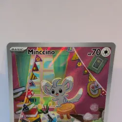 Minccino 182/162 Illustration Rare Pokemon TCG Scarlet Violet Temporal Forces - Image 3