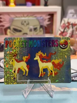 Pokemon Pocket Monsters Vending Prism Sticker #1195 Ponyta Rapidash Evolutions - Image 1