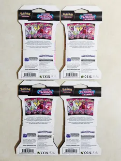 Fusion Strike - Full Artset Sleeved Pokemon Booster Packs - A - Image 2