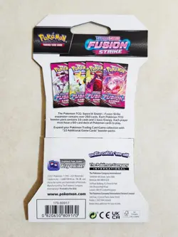 Fusion Strike - Full Artset Sleeved Pokemon Booster Packs - A - Image 3