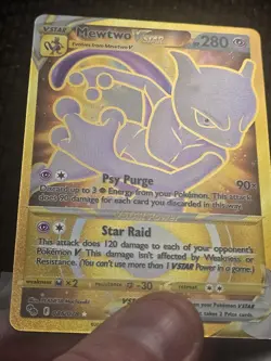 Mewtwo Vstar Gold SECRET RARE 086/078 Pokemon TCG NM - Image 2