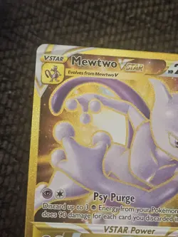 Mewtwo Vstar Gold SECRET RARE 086/078 Pokemon TCG NM - Image 4