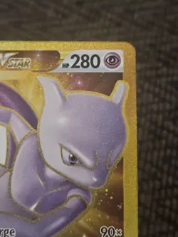 Mewtwo Vstar Gold SECRET RARE 086/078 Pokemon TCG NM - Image 5