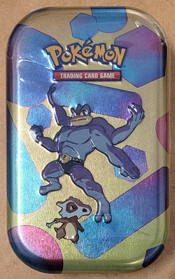 Pokemon TCG Scarlet and Violet 151 - Mini Tin - Machamp & Cubone - Sealed - Image 1