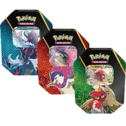 Pokemon TCG Divergent Powers Tin Hisuian Decidueye V with 4 Booster Packs! - Image 4