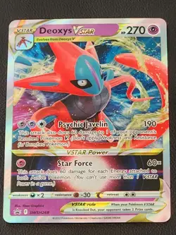 Deoxys VSTAR SWSH268 Holo Sword & Shield Promo Pokemon TCG NM Condition - Image 1