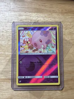 Pokemon - Munna - 88/236 - S&M Unified Minds - Reverse Holo - Common - NM/M - Image 1