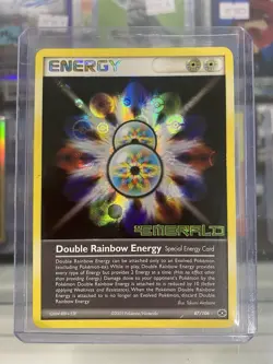 Double Rainbow Energy 87/106 Pokemon Emerald Reverse Holo - Image 1