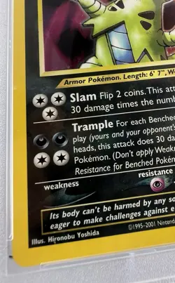 TYRANITAR Holo #12/75 2001 Neo Discovery Pokemon TCG PSA 9 MINT Unlimited - Image 2