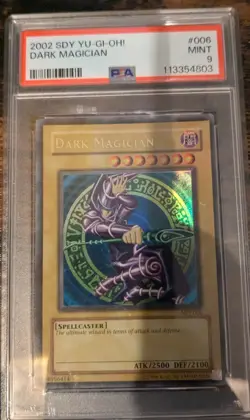 YU-GI-OH SDY-000 UNLIMITED PSA 9 MINT DARK MAGICIAN - Image 1