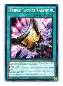 Triple Tactics Talent - RA01-EN063 - Secret Rare - 1st Edition - Yugioh - Image 1