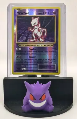 2016 Pokemon TCG XY Evolutions Mewtwo Reverse Holo 51/108 Rare Pokemon Card NM - Image 1