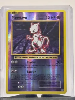 2016 Pokemon TCG XY Evolutions Mewtwo Reverse Holo 51/108 Rare Pokemon Card NM - Image 2