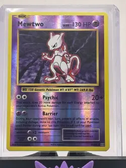 2016 Pokemon TCG XY Evolutions Mewtwo Reverse Holo 51/108 Rare Pokemon Card NM - Image 3